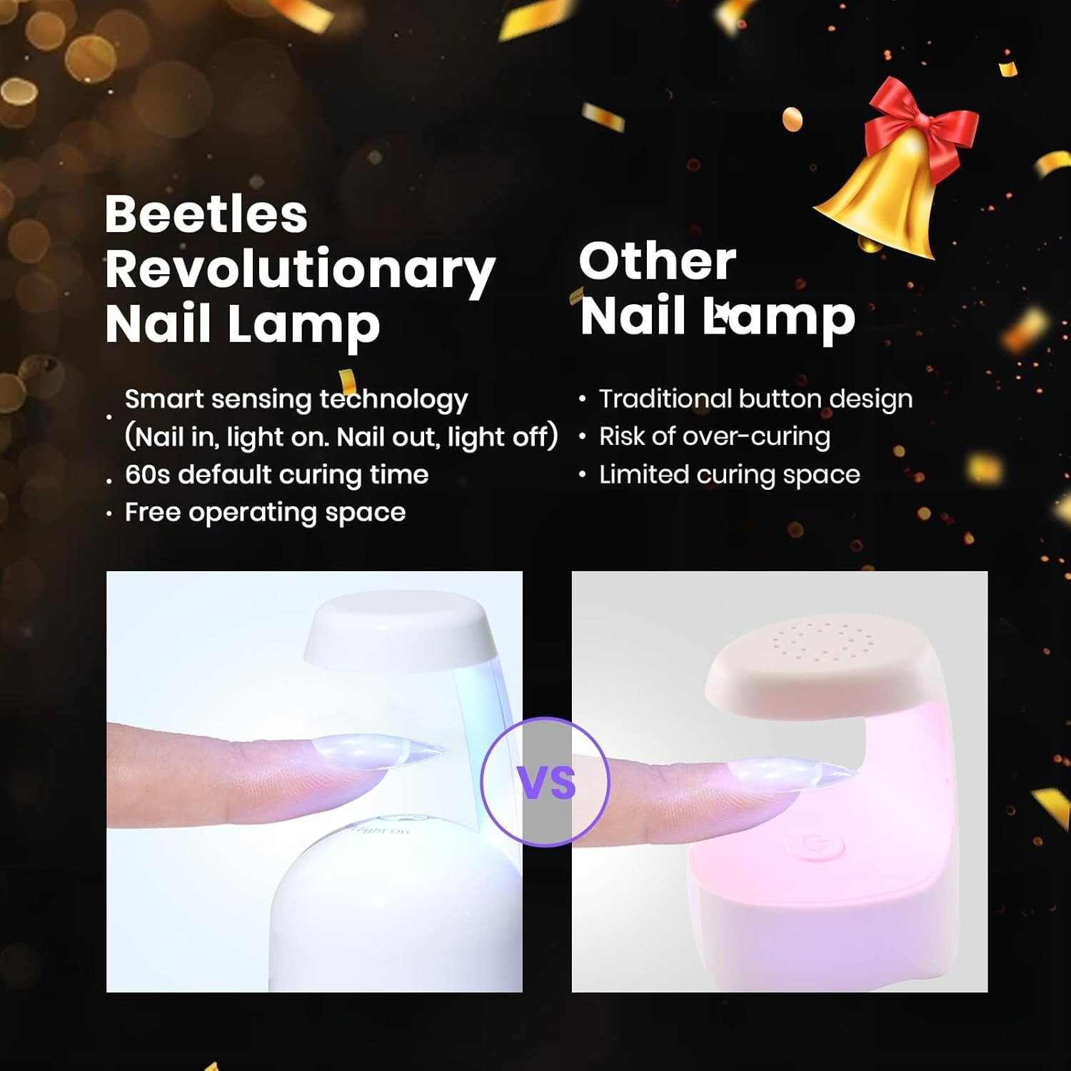 Beetles Gel Nail Kit Etch-X, Almond Short, 504pcs 12 Sizes Nail tips, with 9 …