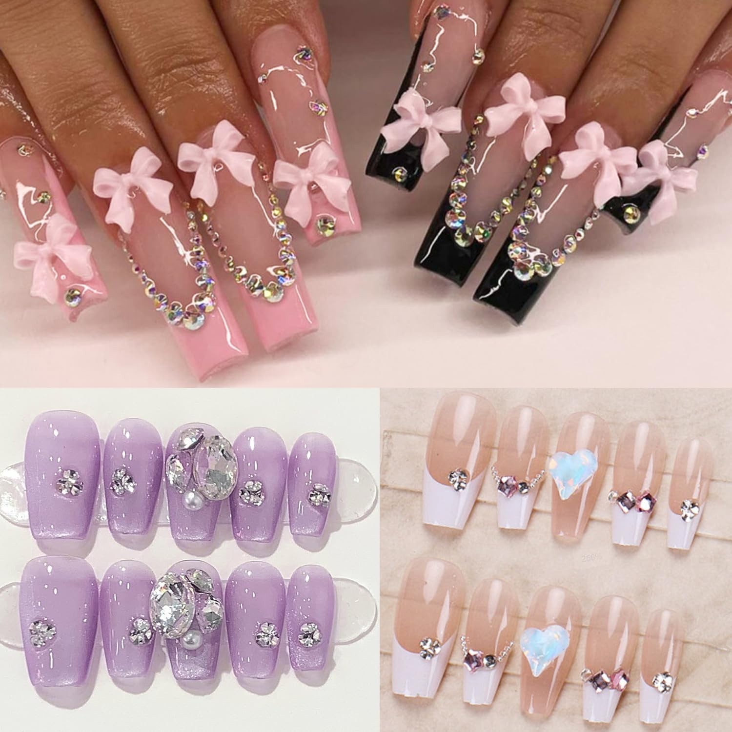 Complete Nail Art Kit: 10000pcs Charms, Rhinestones & Tools – Ideal for Artists