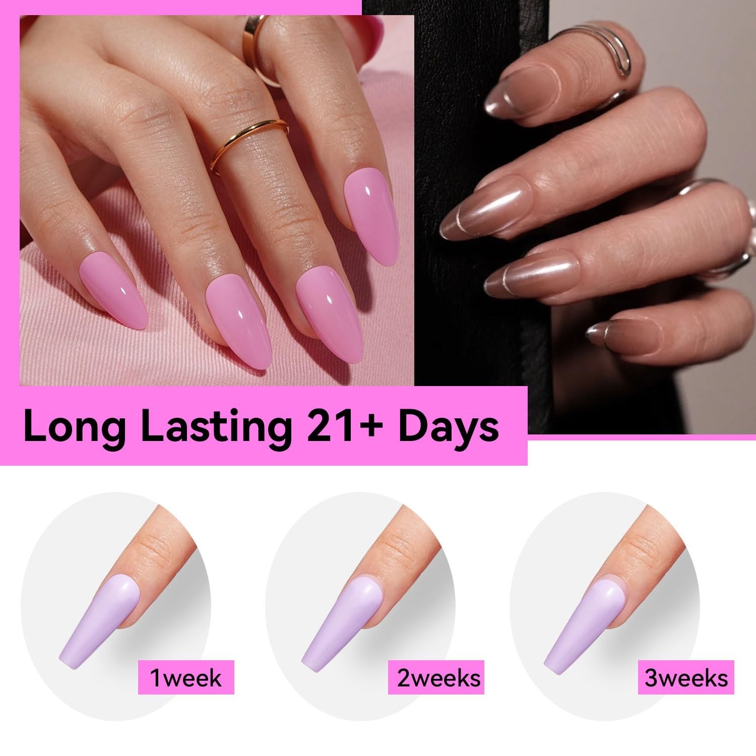 Long-Lasting Nail Glue Gel – 2 Pack for False Nails and Rhinestone Applications