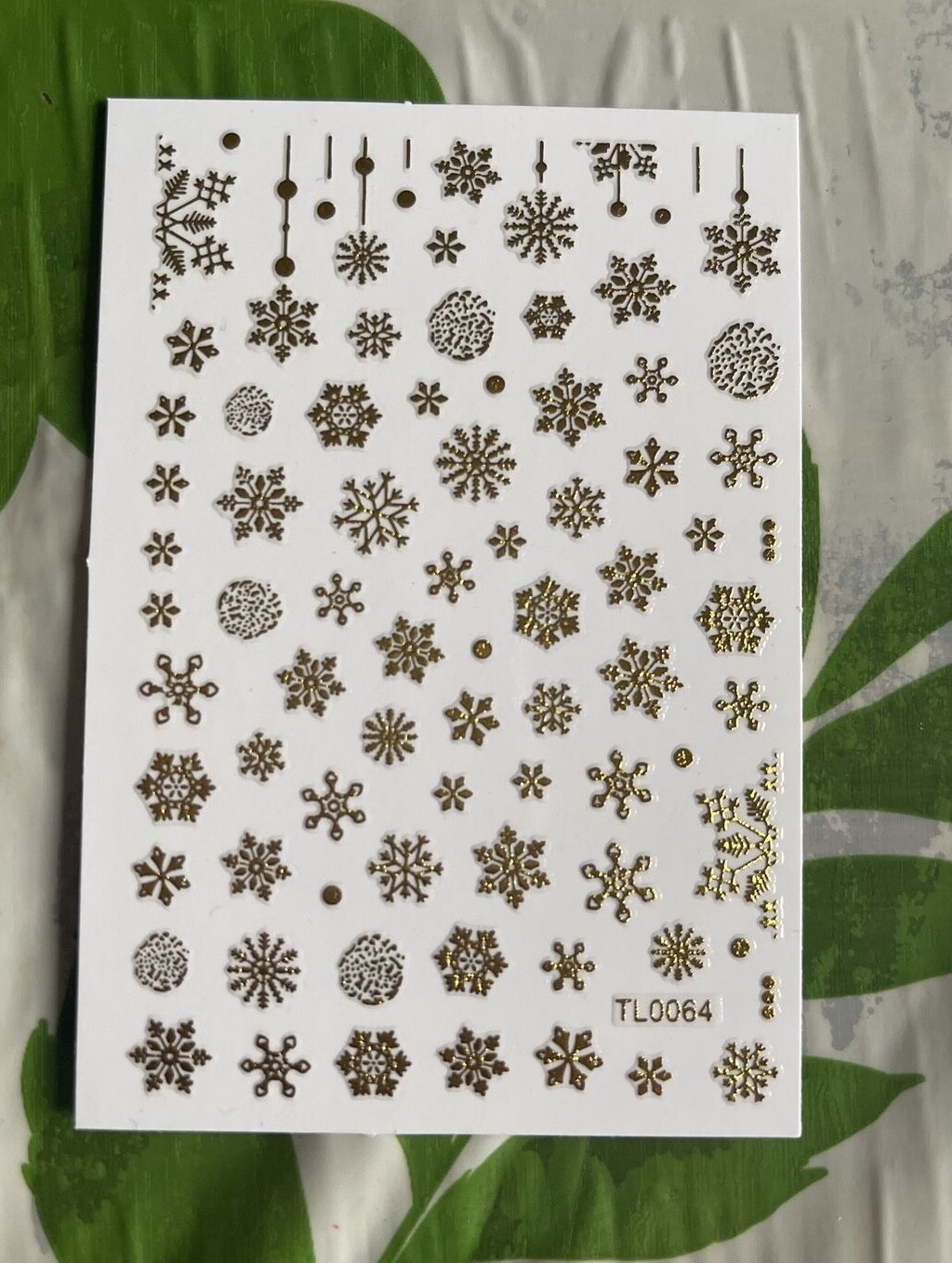 Christmas Nail Stickers TL0064 Gold