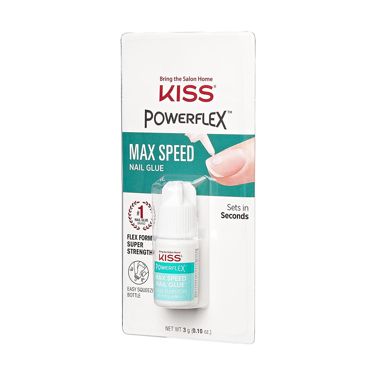 powerflex pegamento para unas press on botella 3g formula fuerte con aplicador