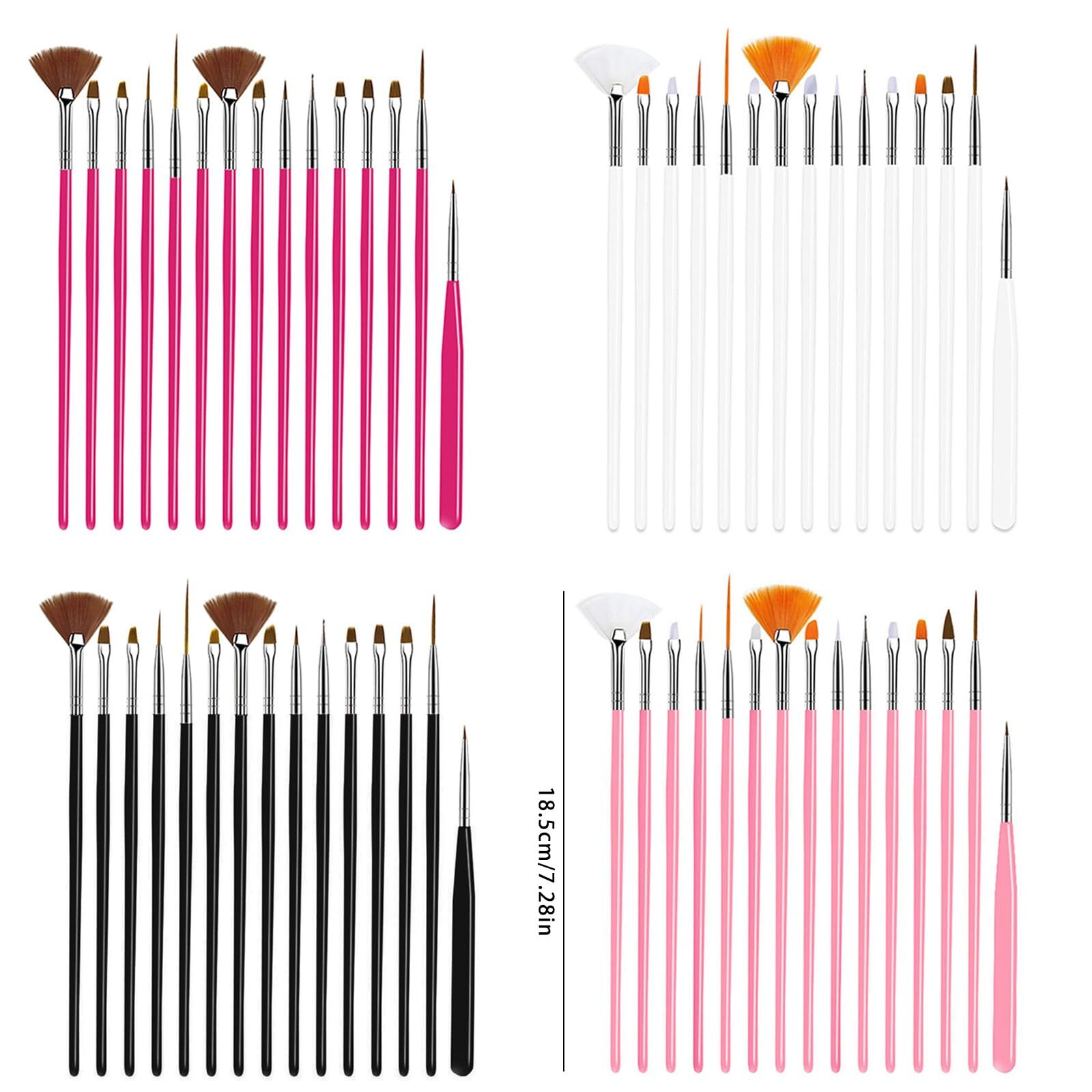 Nail Art Brushes Set 15 Pcs Nail Art Design Brushes Nail Liner Brush Tool Gifts