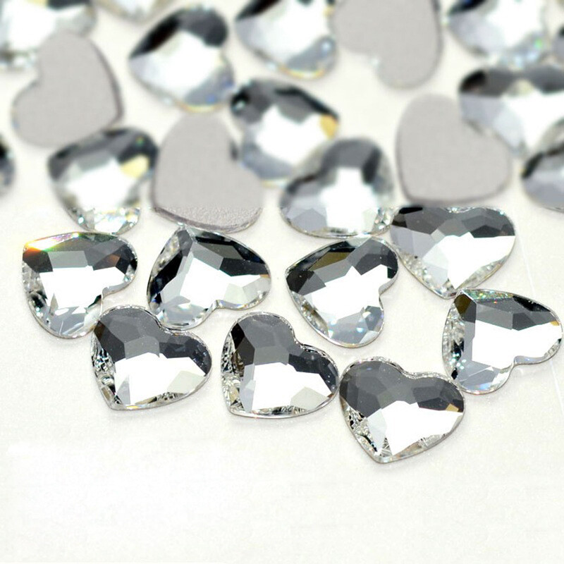 Strass Korean Fashion 3D Nail Art Rhinestone Heart Flatback Crystal Stones