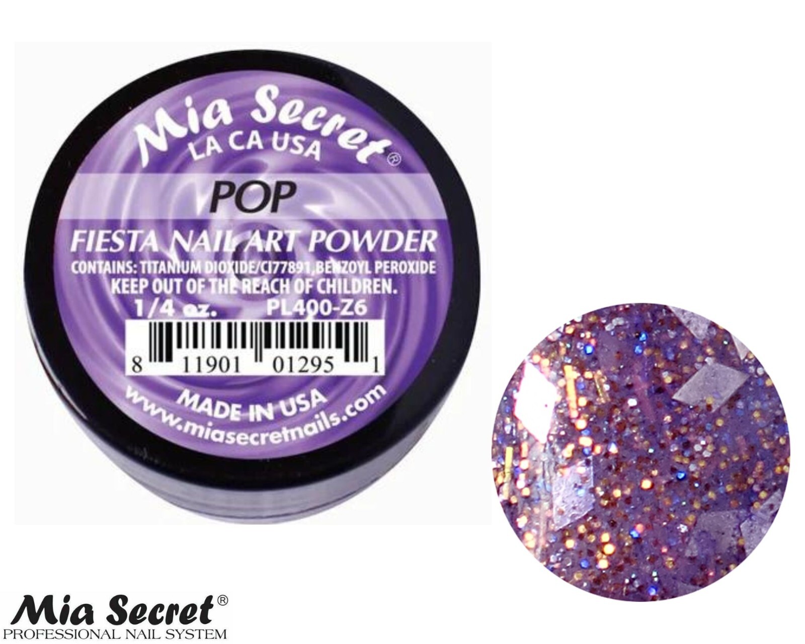 Mia Secret Nail Art Powder Fiesta Collection (POP) 1/4oz