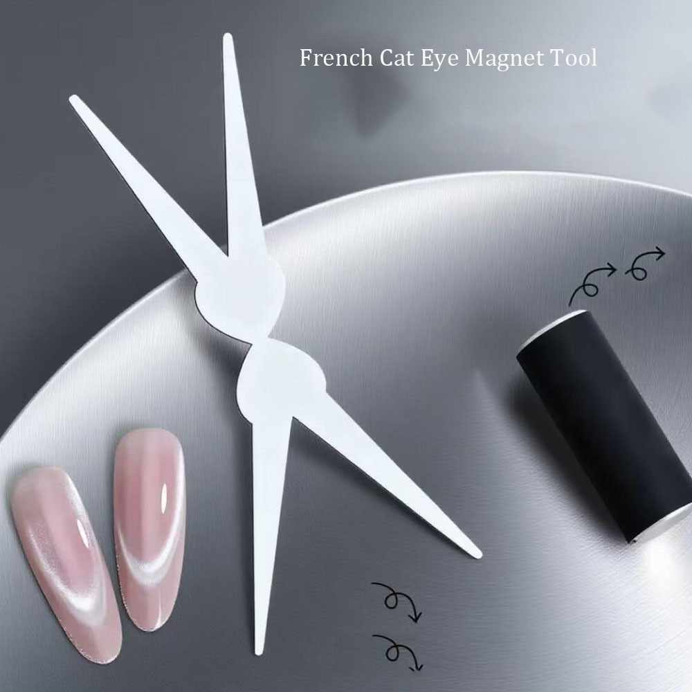 3D Double Head Cat Eye Magnet Nail Art Tool Strong Magnetic Gel Polish UK
