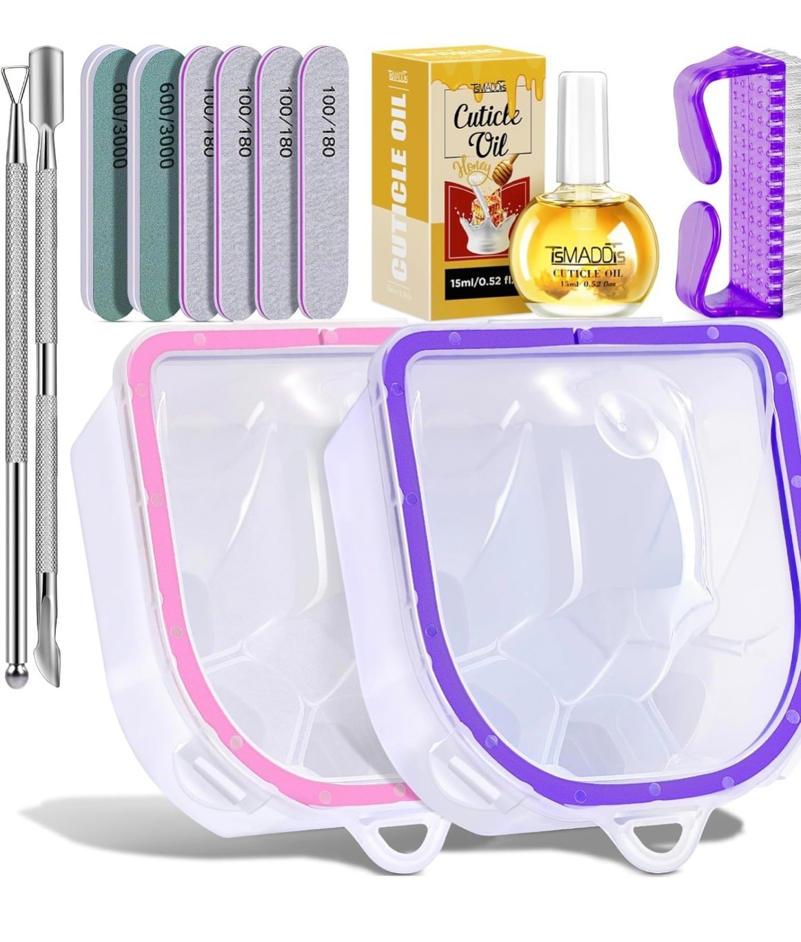 Manicure Nail Soak Tool Kit 12pc NWT