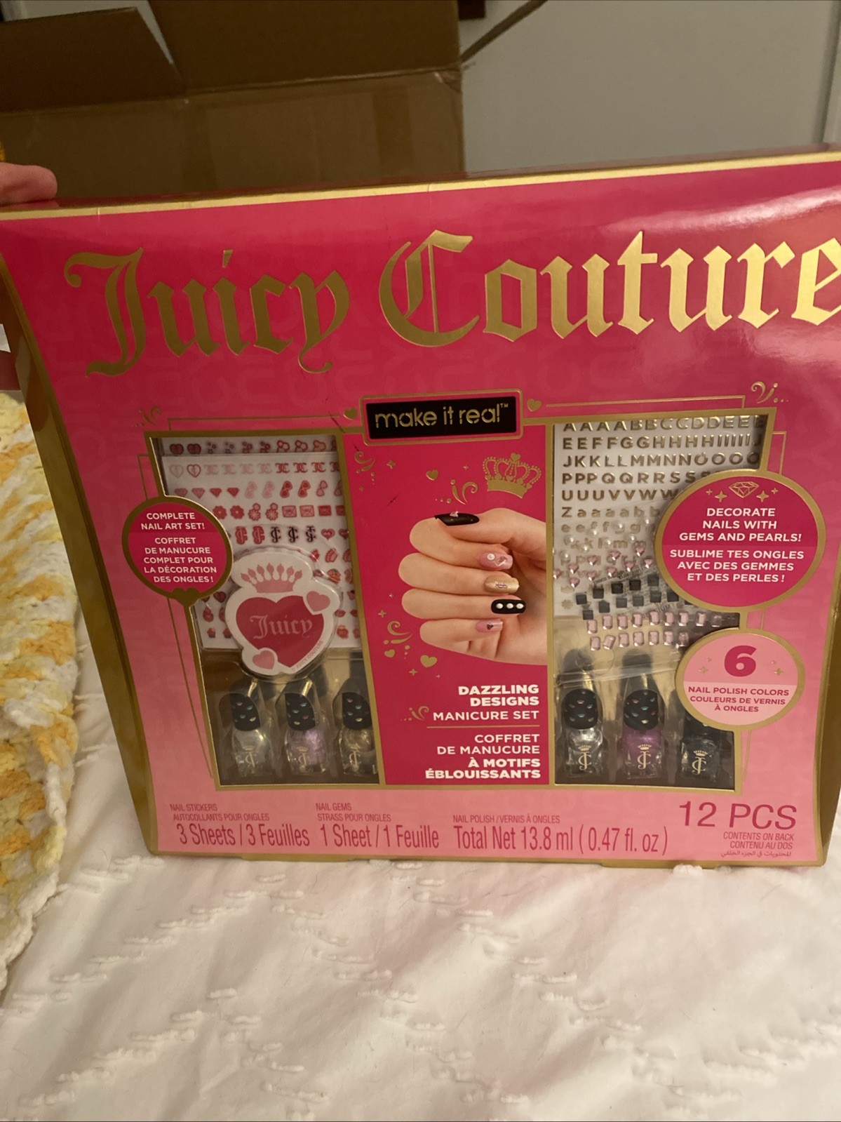 Juicy Couture Dazzling Designs Manicure Set – Complete Nail Art Set, Nail G…