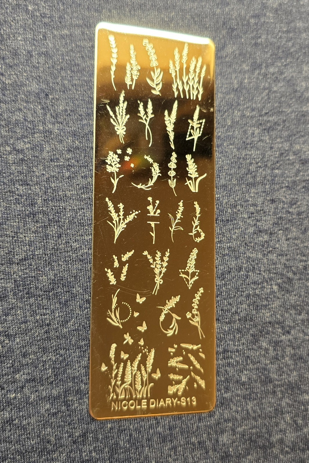 Nicole Diary S13 Nail Stamping Plate Floral Flower Horticulture Botanical Garden