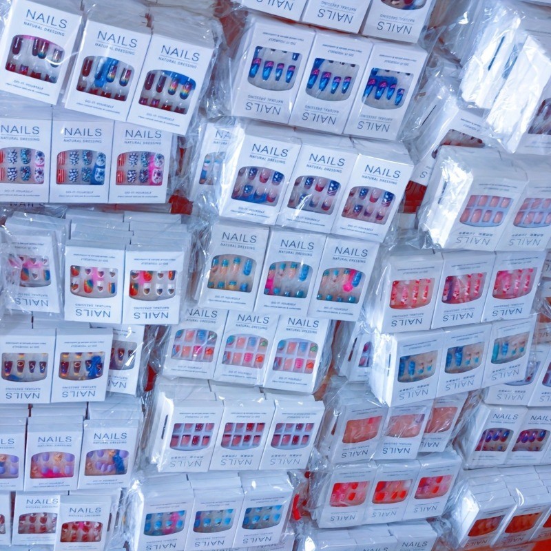 Wholesale 360PCS Press-On Nails Short Medium Easy-Apply Length Almond Square Tip