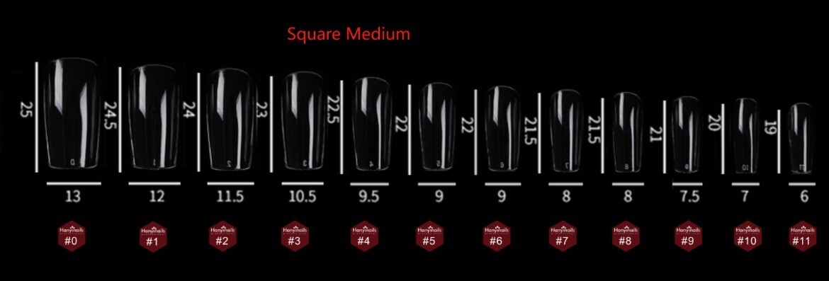Nail Apres Gel-X Clear Box of Tips 12 Size 600pcs