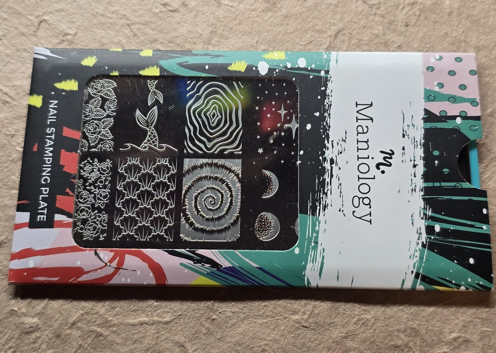 HTF Maniology JustAGirlAndHerNails M005 Collab Nail Stamp Plate Just A Girl Nail