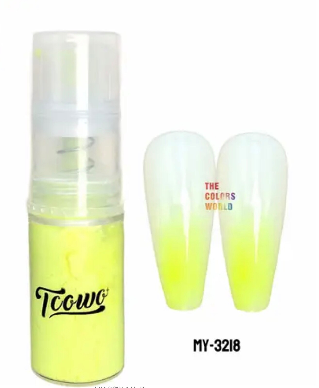 6 Colour Set Neon Pigment Nail Art Powder spray for Ombre nails face Body