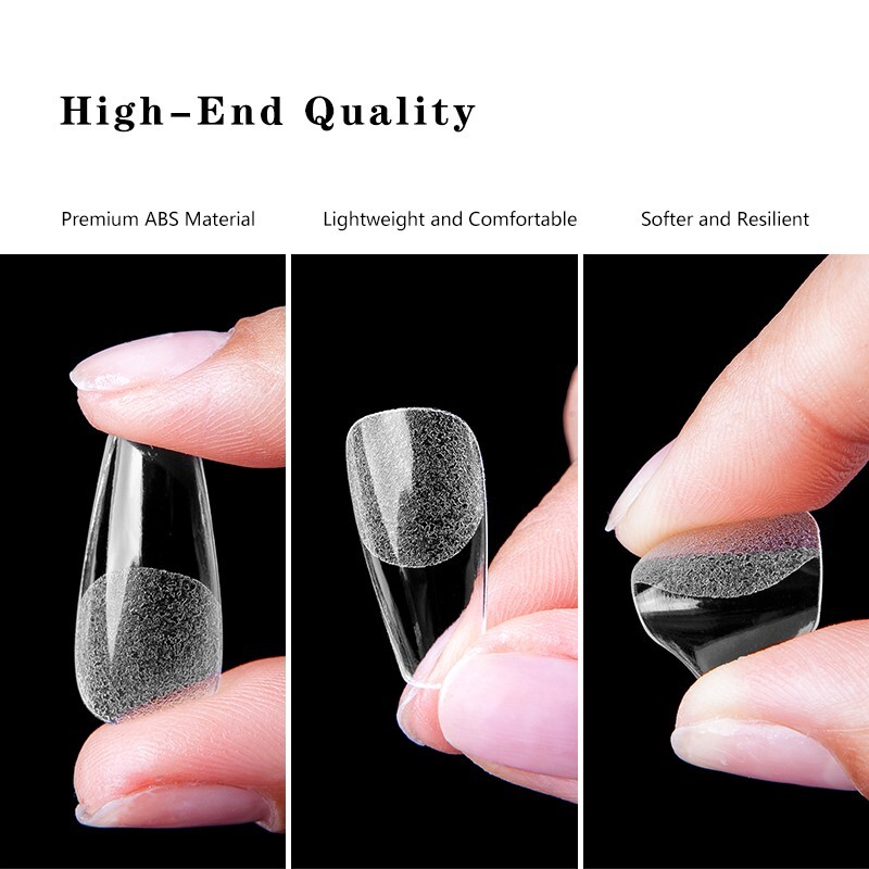 Dasgirl Soft GelTips Extension, 550 pcs, Full Cover, P35 Med. Square Round