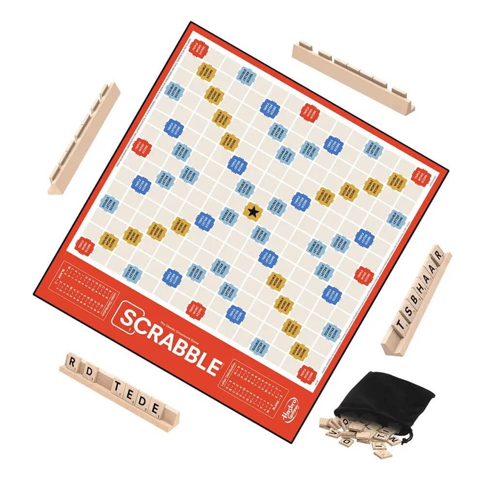 Hasbro Gaming Scrabble Board Game, Classic Word Games Medium, Not Applicable