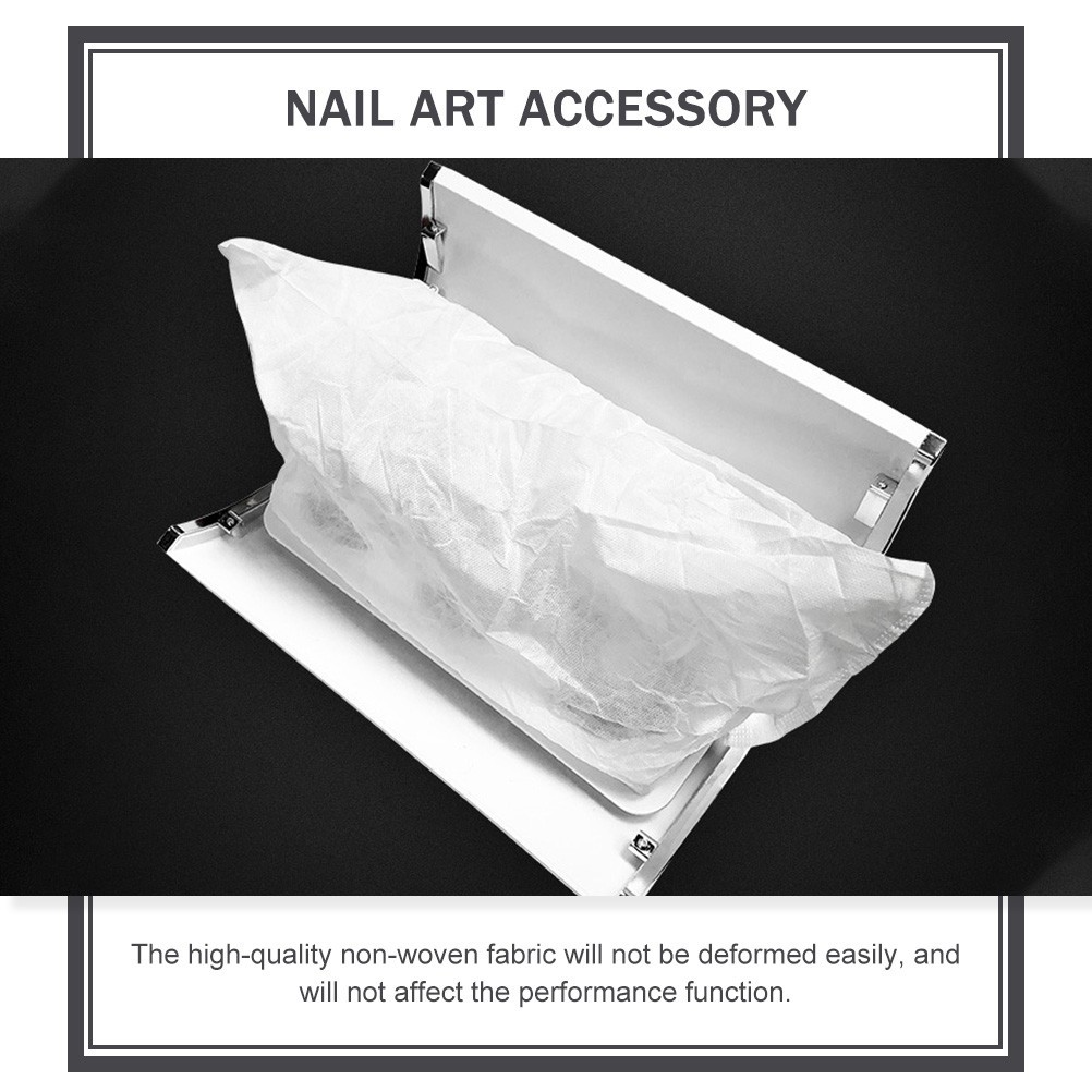 12Pcs Nail Dust Collector Useful Simple Nail Drill Dust Collecting Pouch