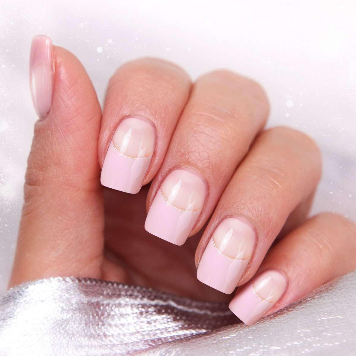 16pcs No Backing Gel Nail Stickers Full Nail Wraps Semi Cured Gel Nail Strips US