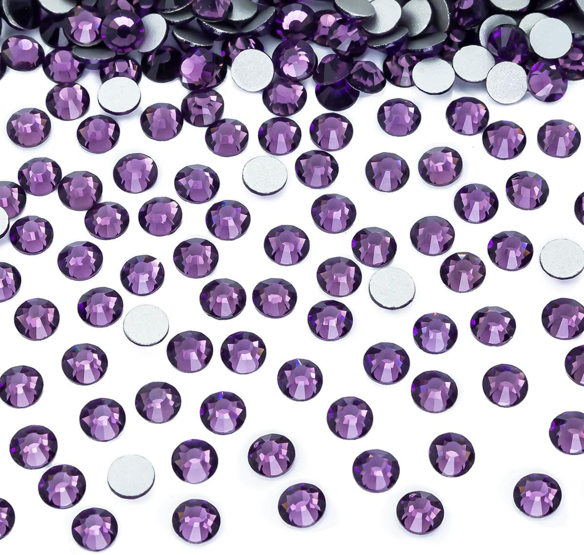 400Pcs SS30 Royal Blue Nail Rhinestones Bulk Crystal Sapphire Nail Art 6Mm Nail