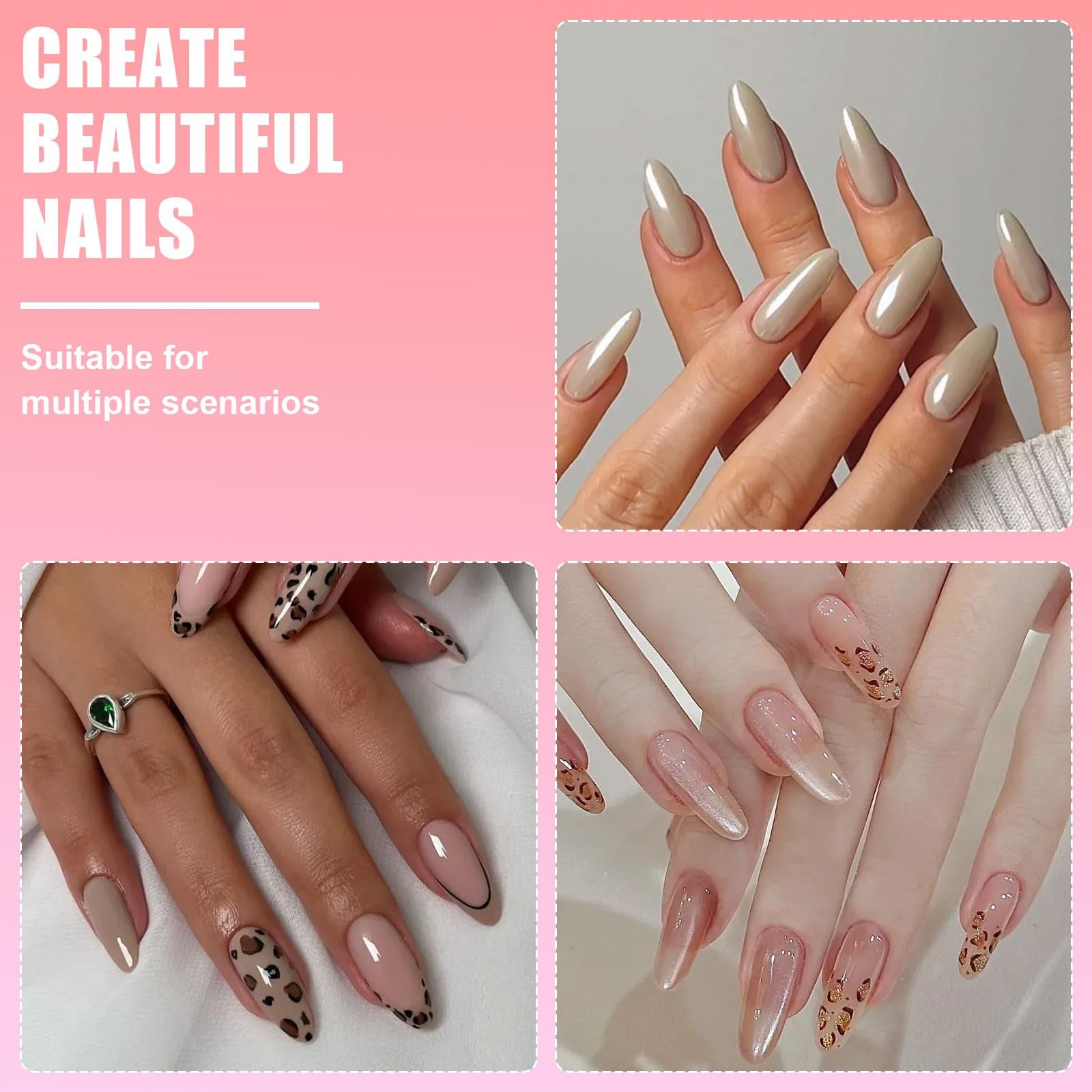 600PCS Almond Nail Tips, Clear Full Cover Fake Nails Medium Almond Gel x Tip …