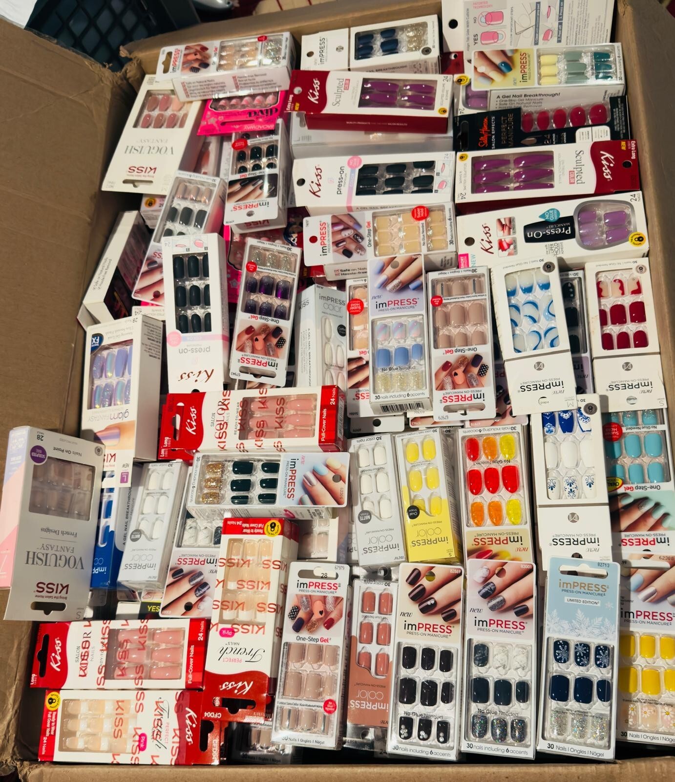 “Set of 100” Kiss imPRESS Nails Mixed LOT**FREE SHIPPING*** CLOSEOUT–Deal# 55***