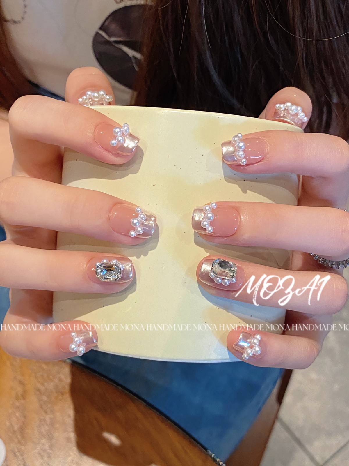GAOCHAO handmade press on nails Dreamy Princess small