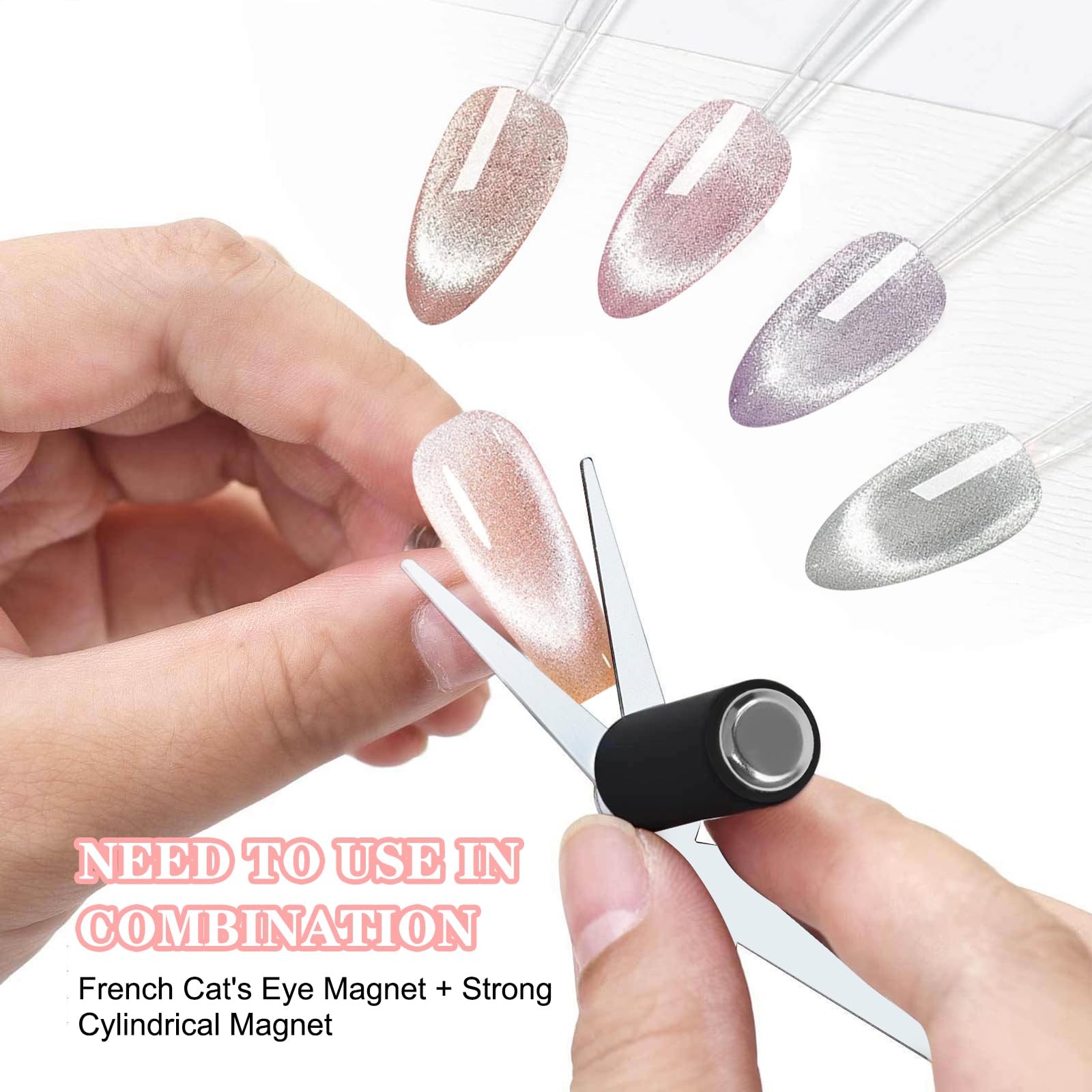 Double-head French Nail Magnet Tool for Home DIY, Salon, Studio, Nail Art Tools