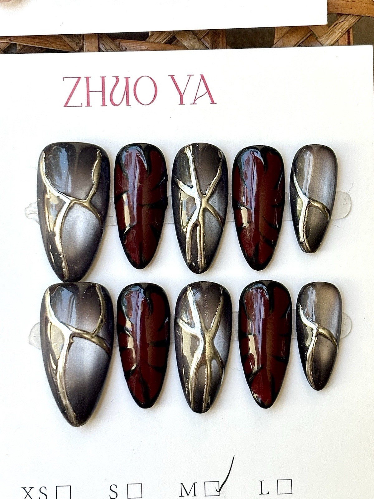 Pick Your Set(s) | Oval Almond Press-On Nails Medium Size Reusable