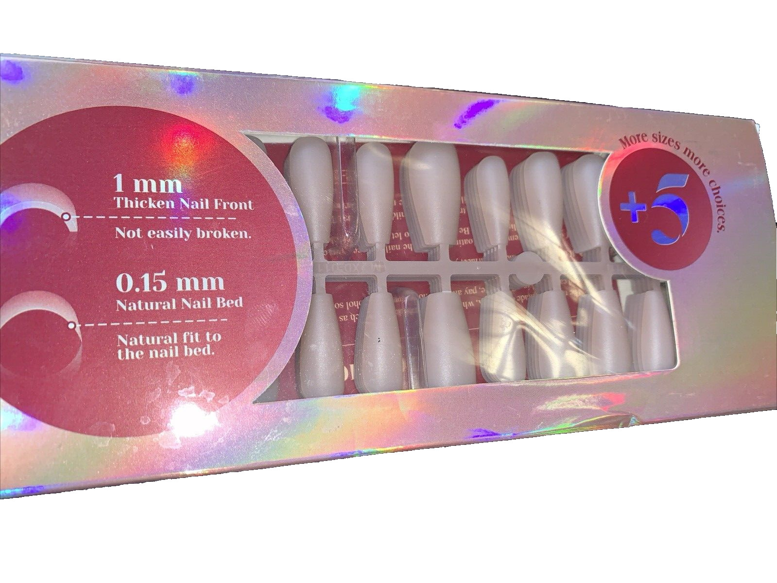 Deep Nude Coffin Nail Tips, 200 PCS Natural Brown Brown Nude Coffin Nail Tips