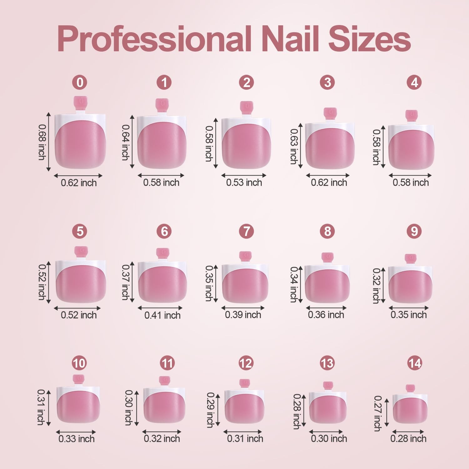 Misssix French Tip Press on Toe Nails, French Square Toe Nail Tips, Soft Gel …