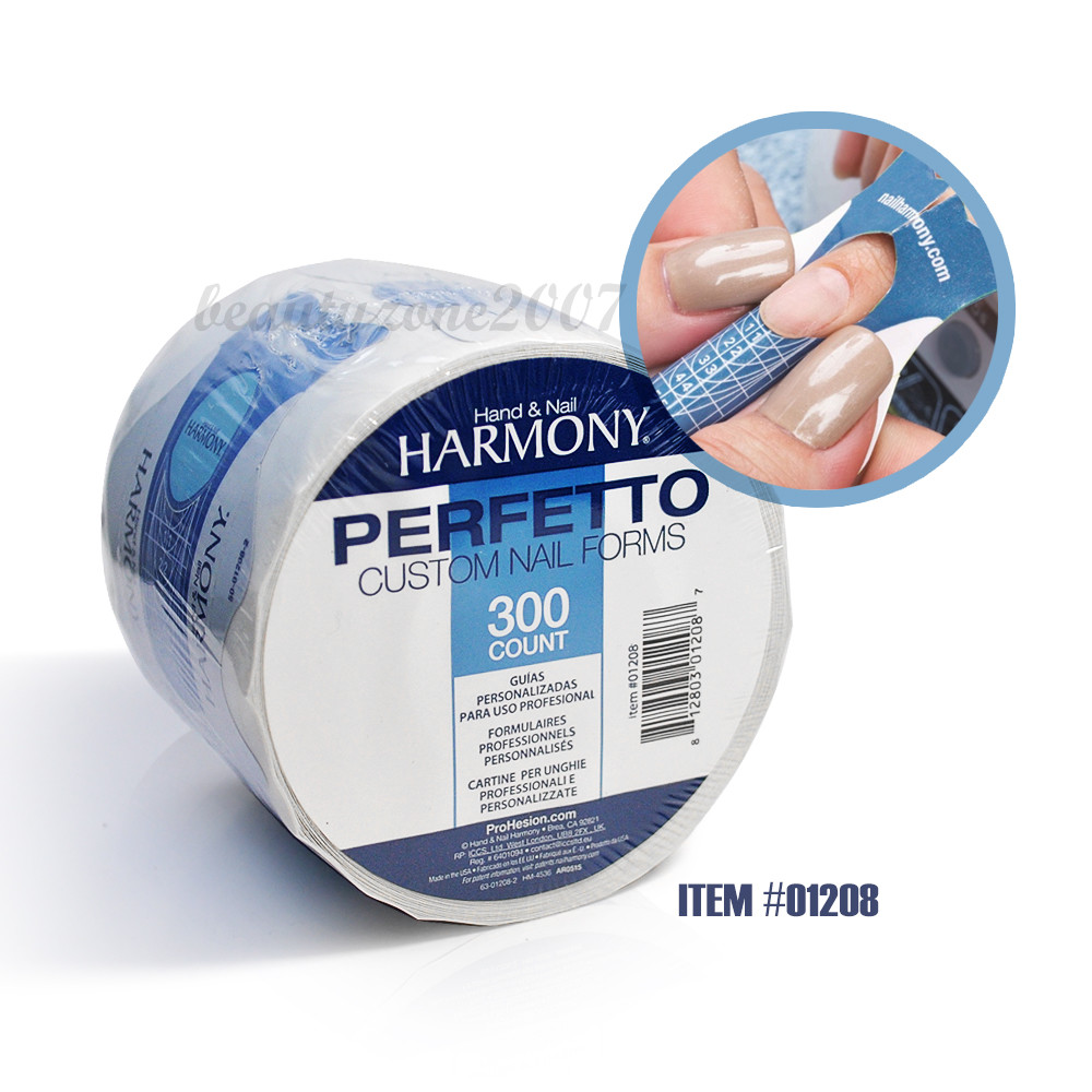 Hand & Nail Harmony Perfetto Nail Forms Clear – Roll of 300 ct