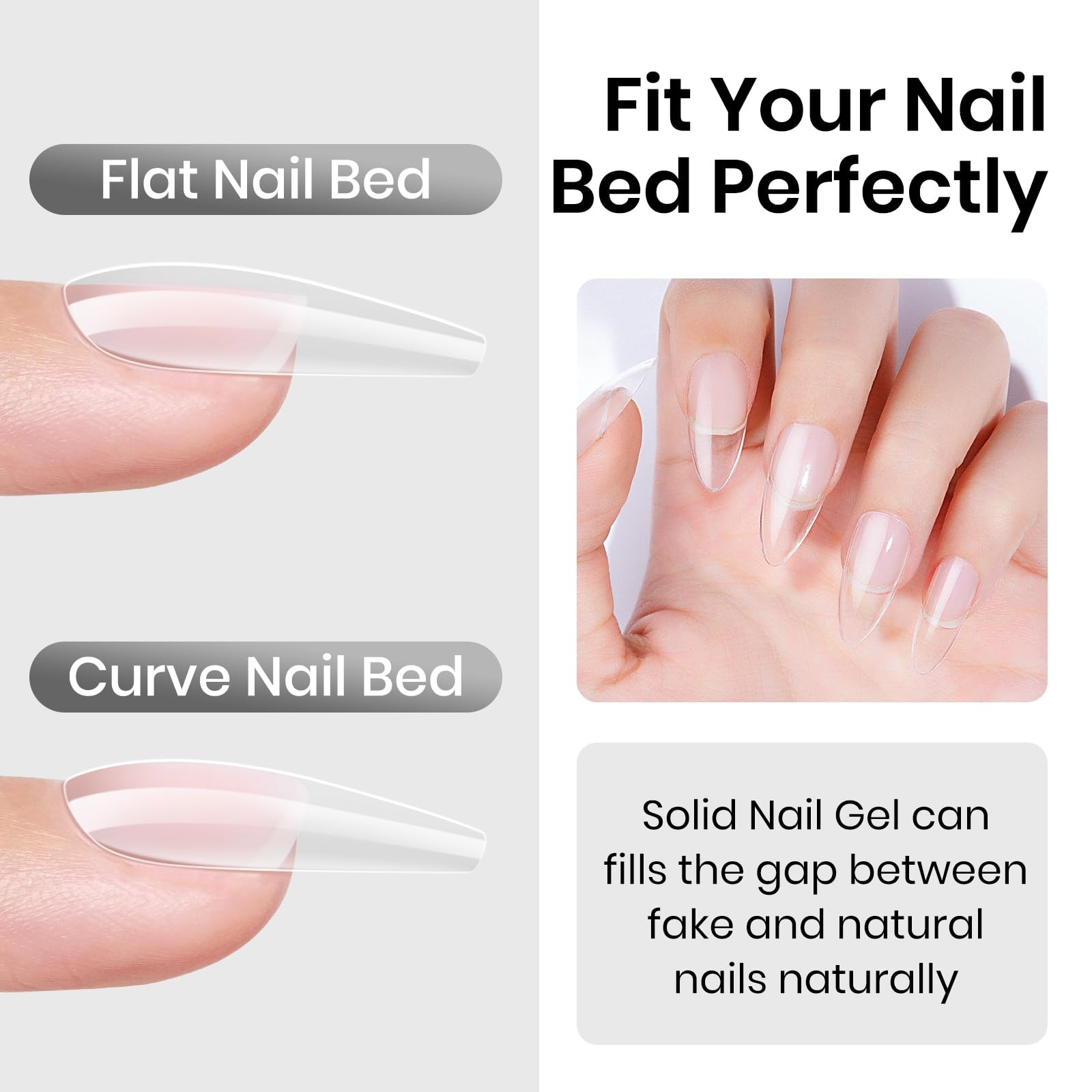 Solid Nail Glue, 18g Solid U V Gel Nail Glue Gel for Nails and Mini Light LED…