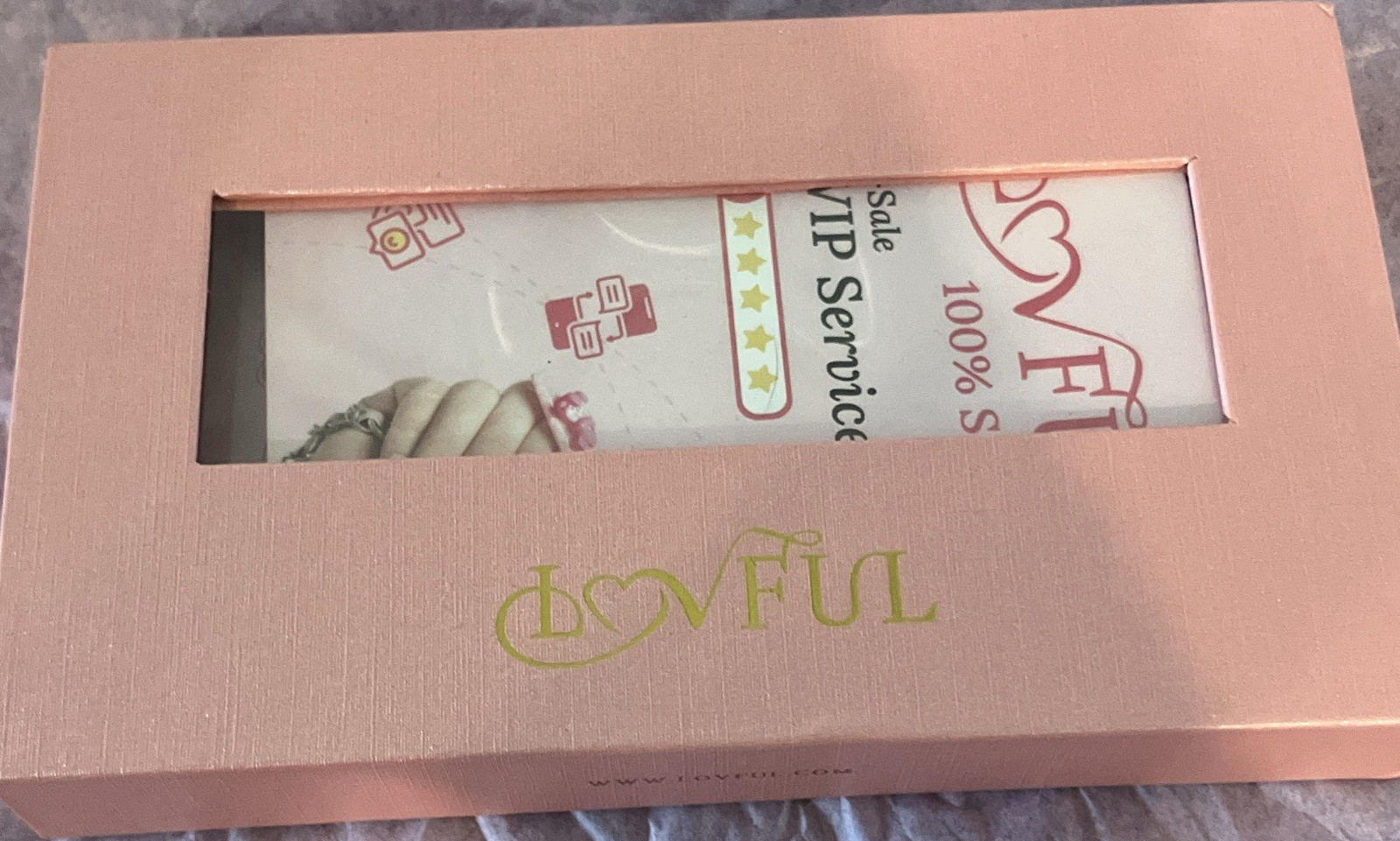 LOVFUL Christmas Glitter Multicolor Coffin Long Full Cover Press-On Nails