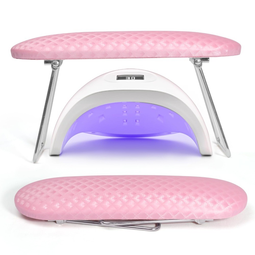 Professional Nail Tech Hand Rest Stand Microfiber Leather Arm Rest Cushion