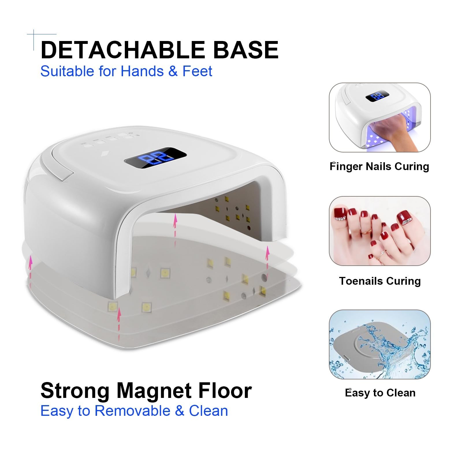 UV LED Nail Lamp,60W Professional Rechargeable UV LED Nail Dryer fo… Fast Ship