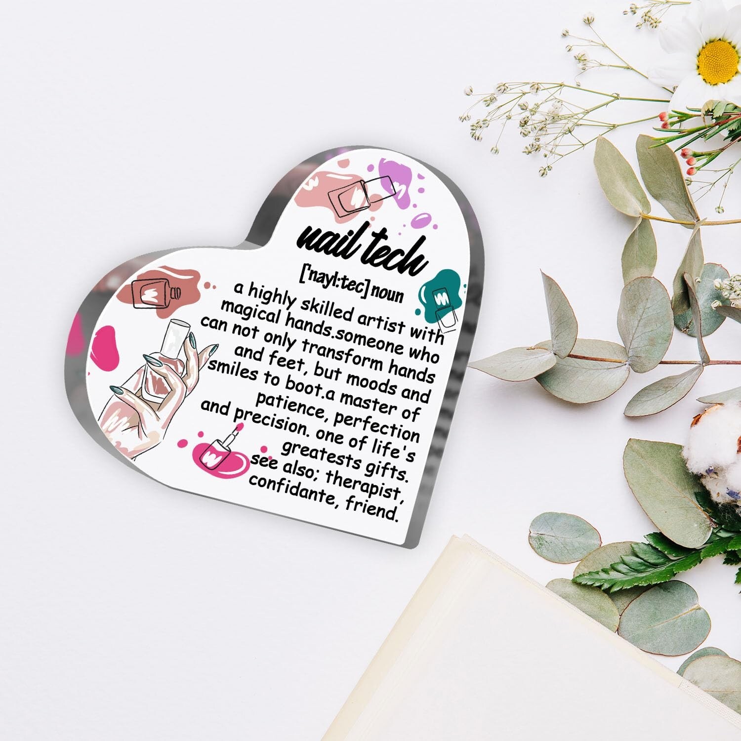 Nail Tech Gifts for Women, Thank You Gifts for Nail Tech, Manicurist Birthday…