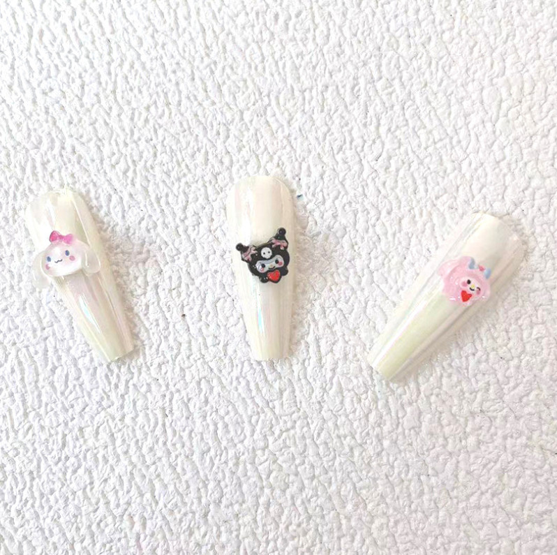 5Pcs Resin Rabbit Bunny Chick Dog Fairy Flatback Nail Art Manicure Decors NS31
