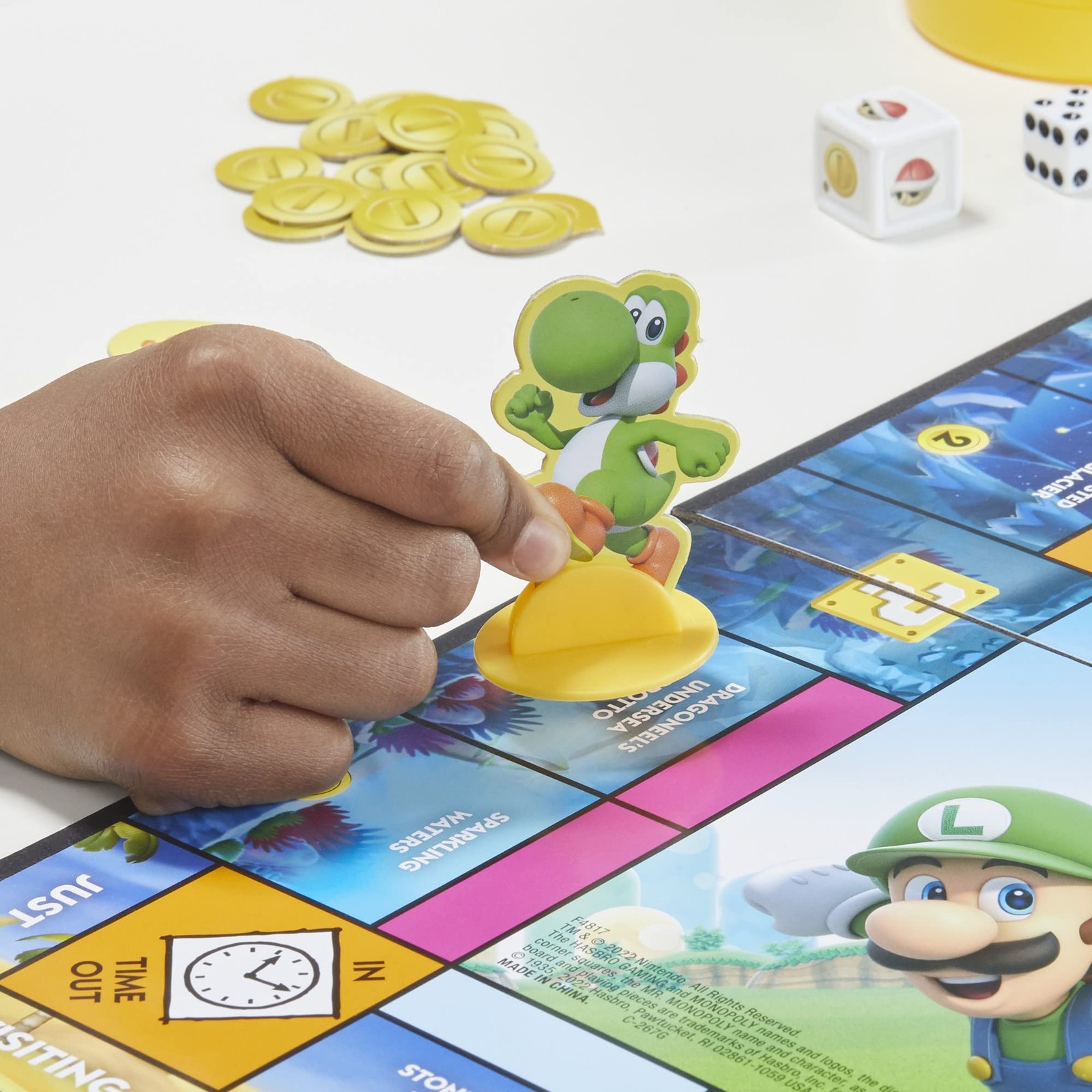 Monopoly Junior Super Mario Edition Board Game, Fun Compact, Multicolored