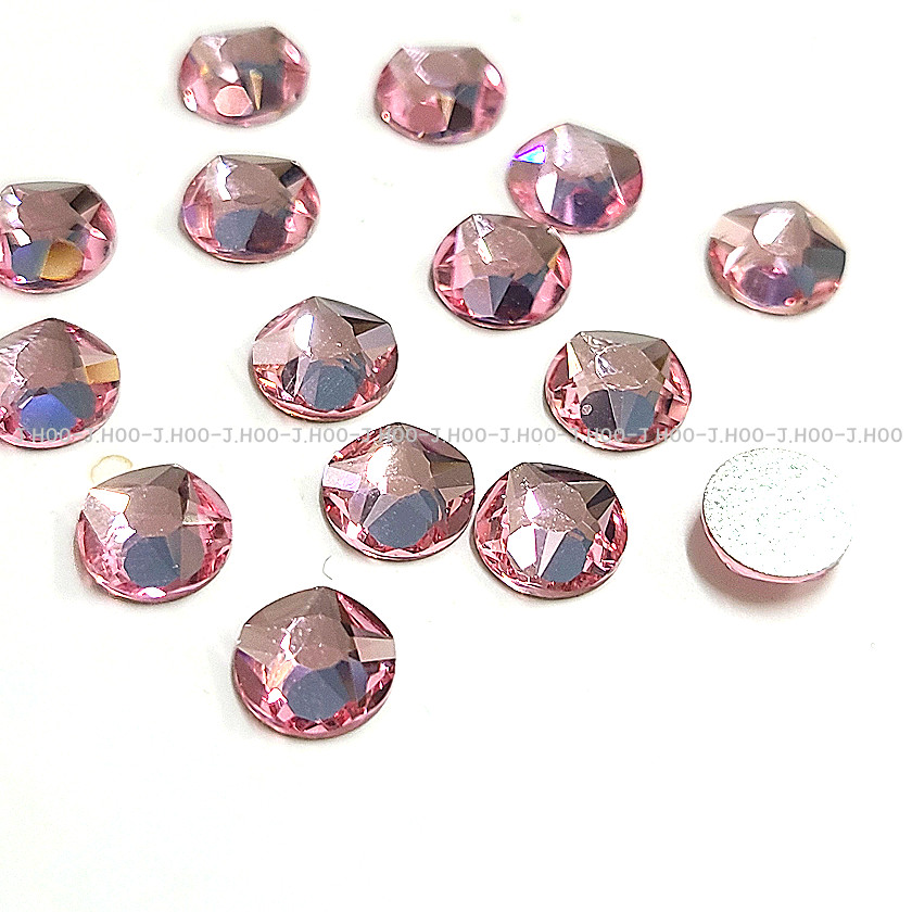 Swarovski 2100 XIRIUS Star Rose Flat Back Crystal Light Rose No Hotfix Rhineston