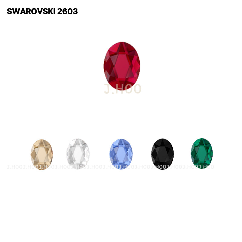 Swarovski 2603 Oval Flat Back 8*6mm (8pcs)