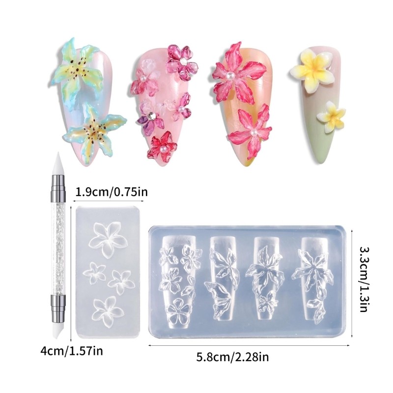 Flower Shape Small Accessories Crafting Mold for Beauty Enthusiasts Present