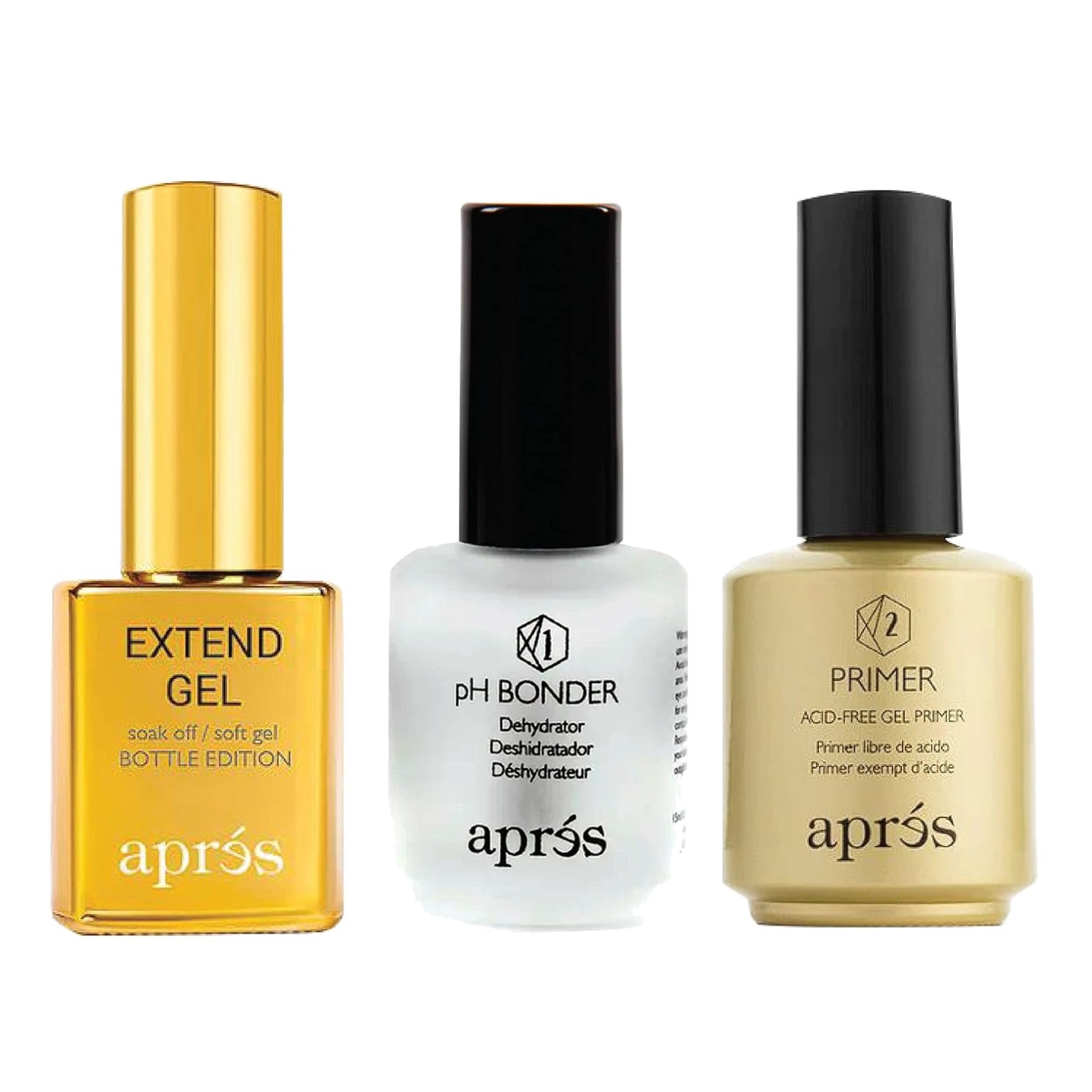 Gel-X Nail Extension Set – Gold Bottle & Acid-Free Primer
