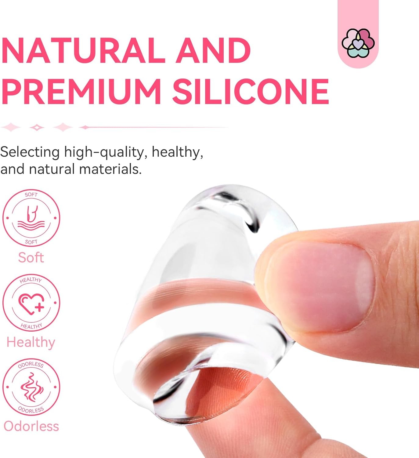 Saviland French Tip Nail Stp: Nail Art Stper Kit Clear Silicone Nails