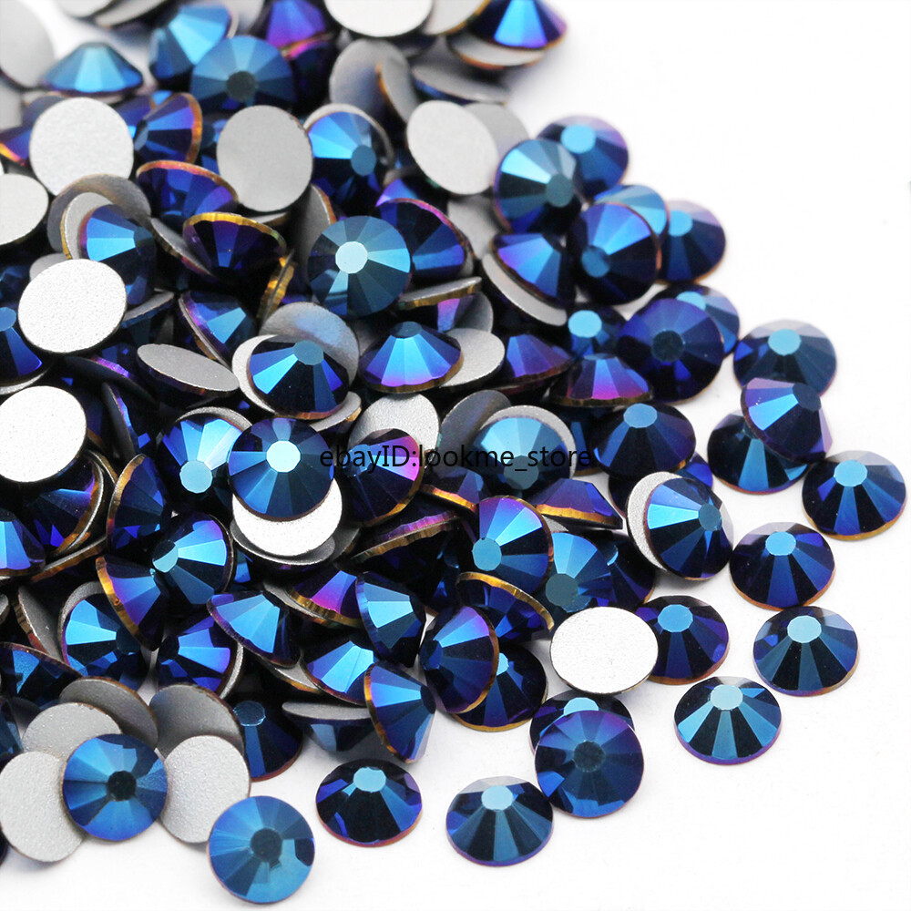 1440 Crystal Rhinestones Flatback Glass Beads for Crafts DIY Nail Art Decoration
