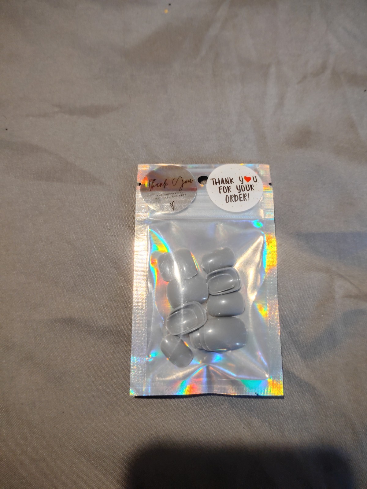 Thank You Assorted Artificial Nail Tips With Box – Pink, Blue, Black, Purple