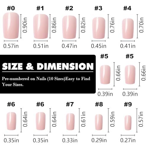 240pc Press on Nails Medium Square Fake Nails Press ons Square Nail Tips Nude