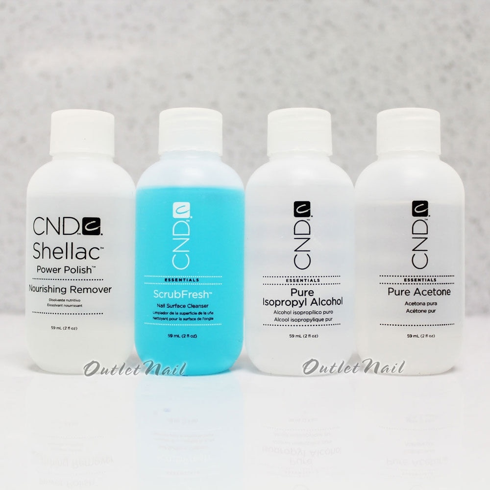 Cnd Essential 2oz – Choose ScrubFresh, Pure Alcohol, Nourishing Remover, Acetone