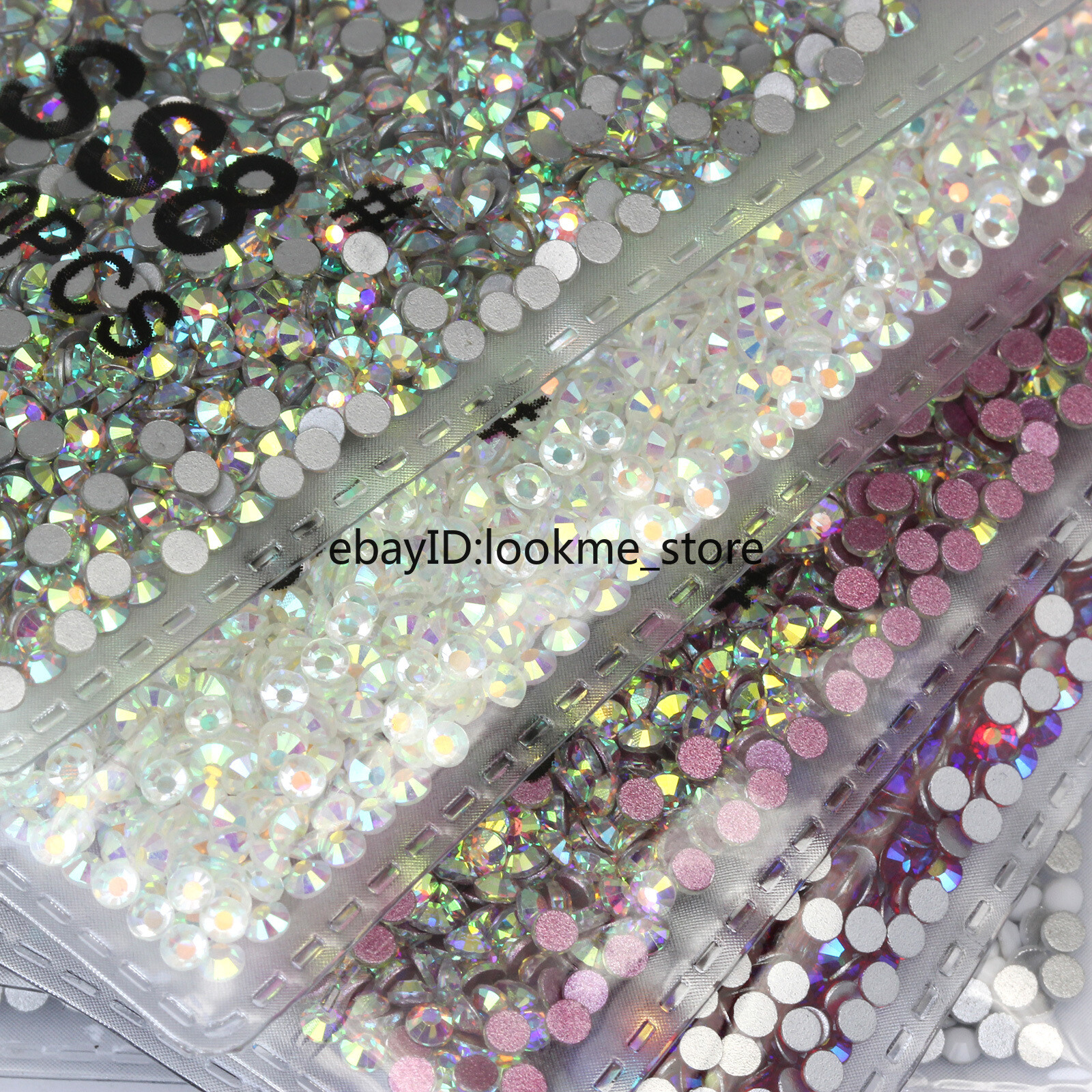1440pc 2.5mm (ss8) Crystal Glass Rhinestones Flatback Gems Nail Art Crafts Decor