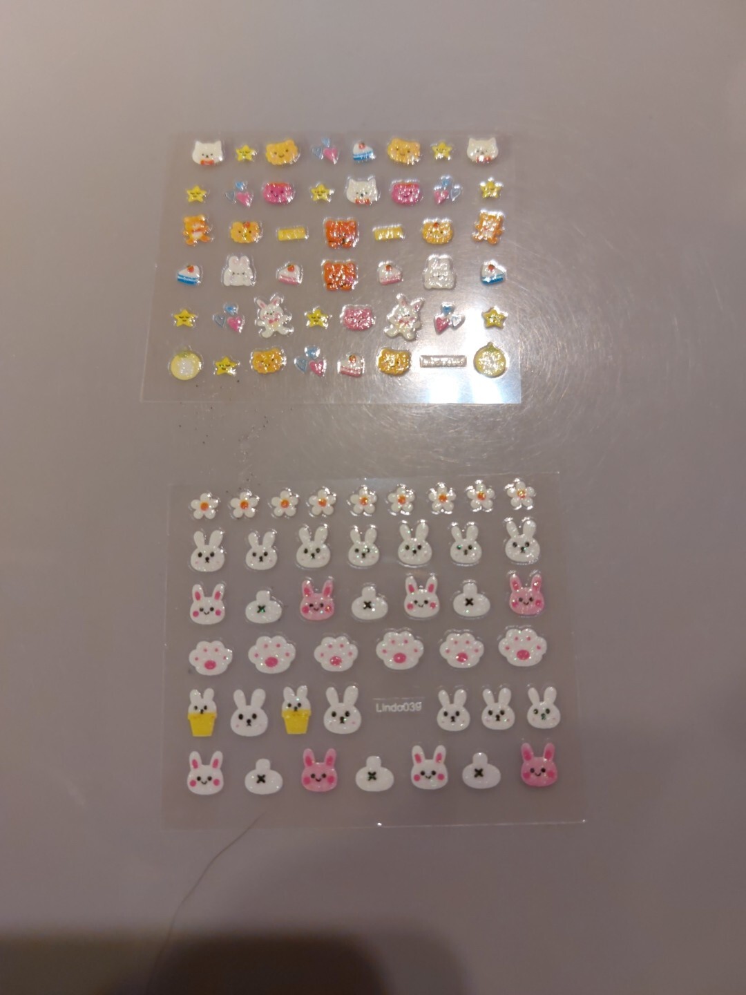 2 X Small Sheets Of Cute Nail Art Stickers (Dn234) New