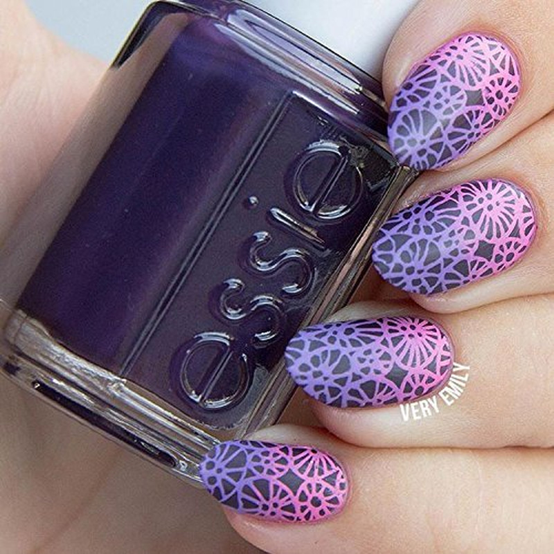 Nail Art Stamping Plate – Visual Wonderland 01 – Theme Park Collection 125X65Mm