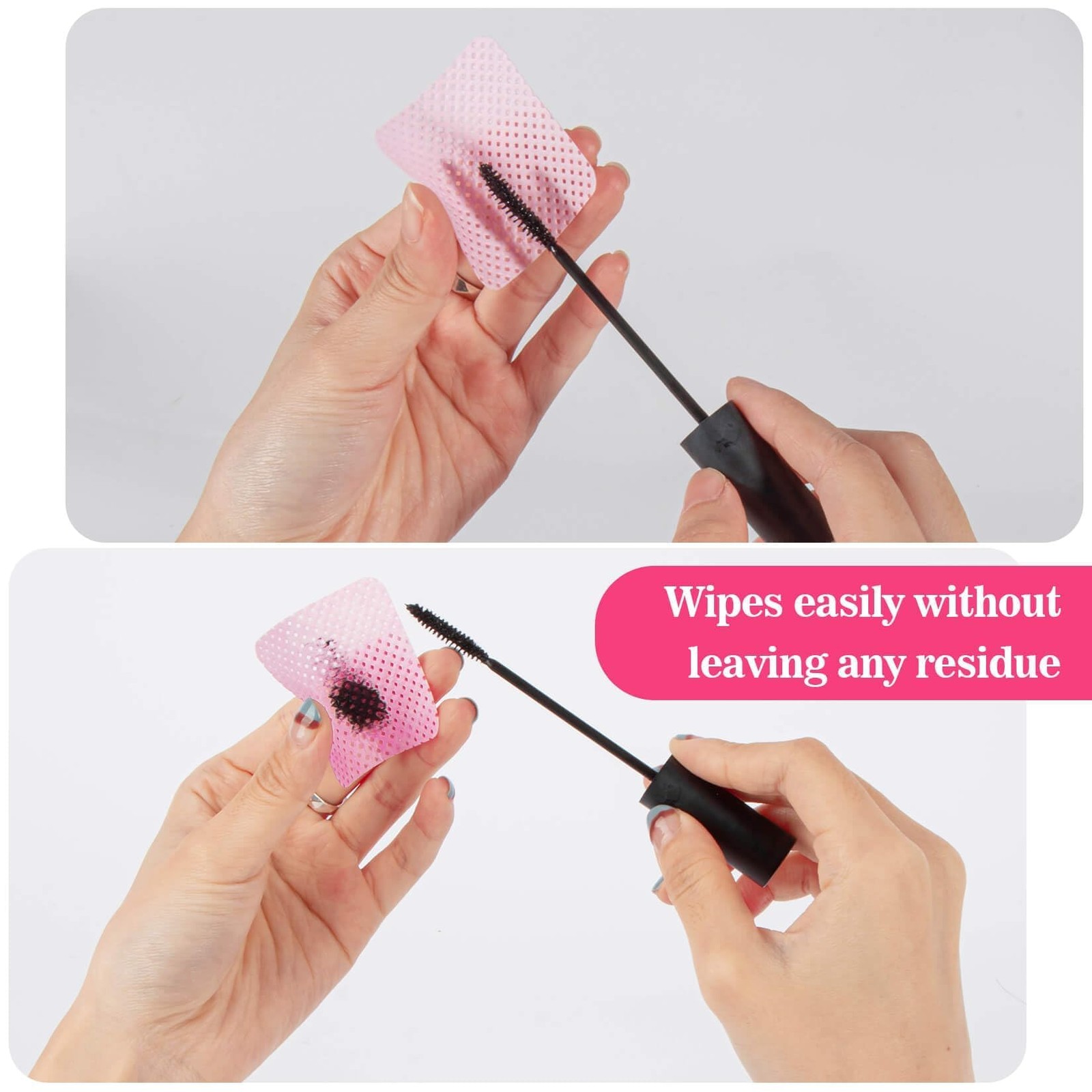 MAQIHAN 1200 Lint Free Nail Wipes – Pink Acetone Polish one size,