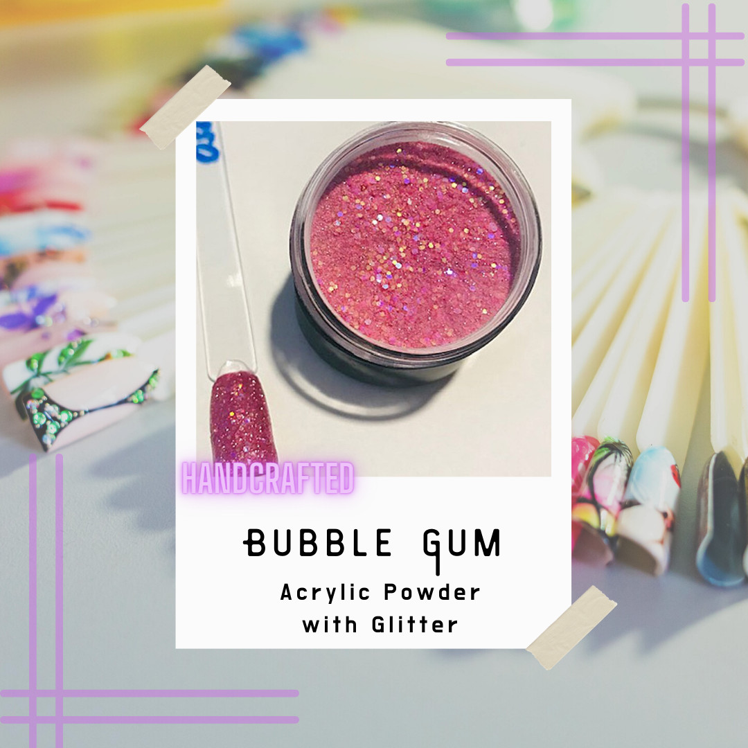 Handcrafted Acrylic Powder Glitter Mix. Purple Color Collection